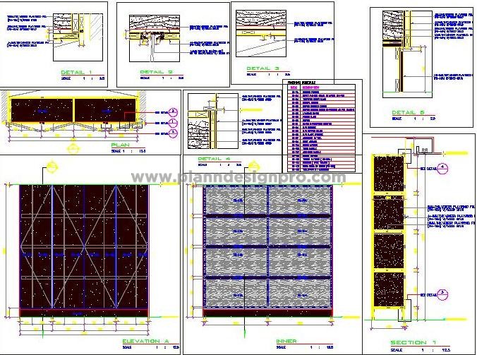 Storage Cabinet CAD Design with Adjustable Shelves & Details